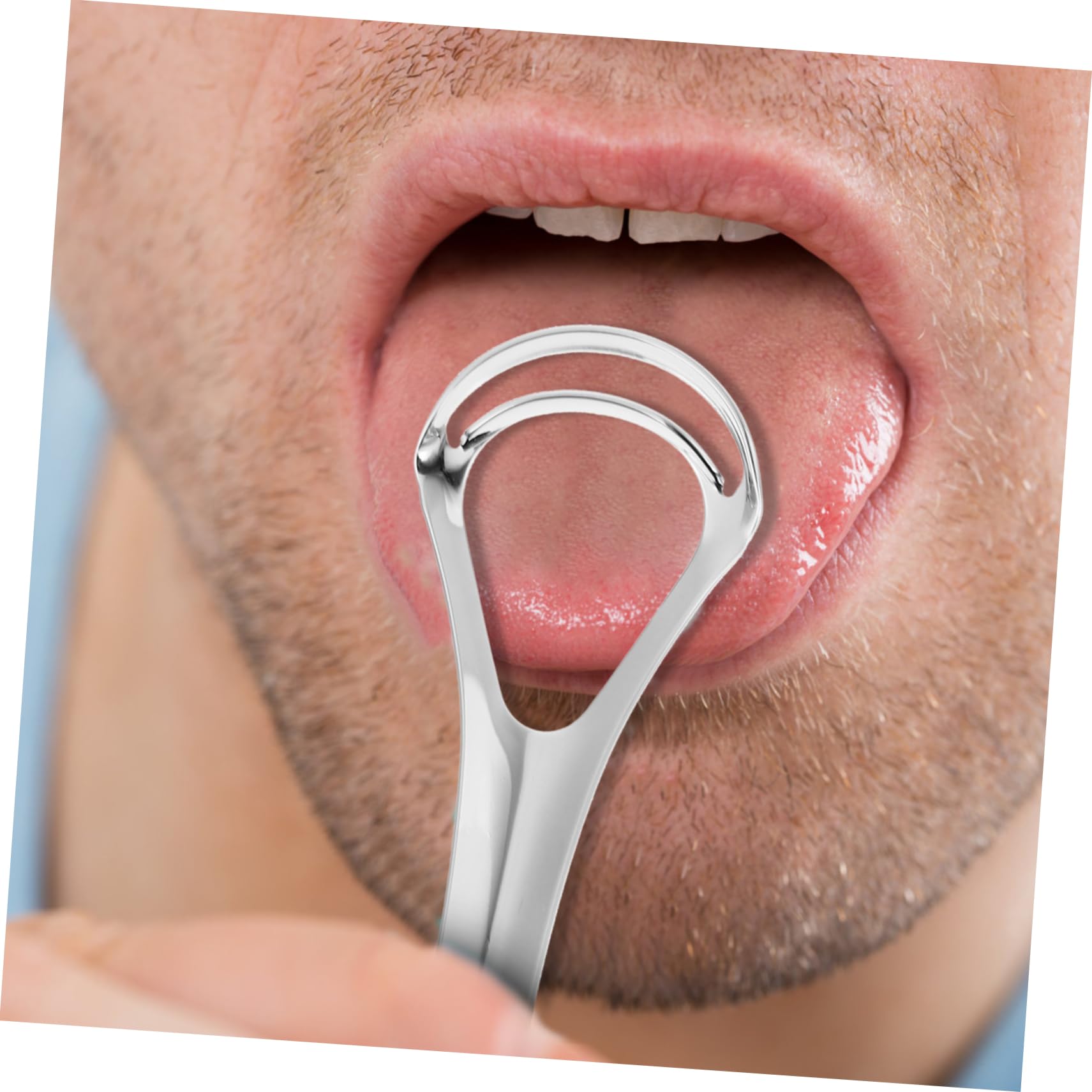 Didiseaon 8pezzi Raschietto Per Lingua Inossidabile Con Pulitore Per Utensile Per Orale