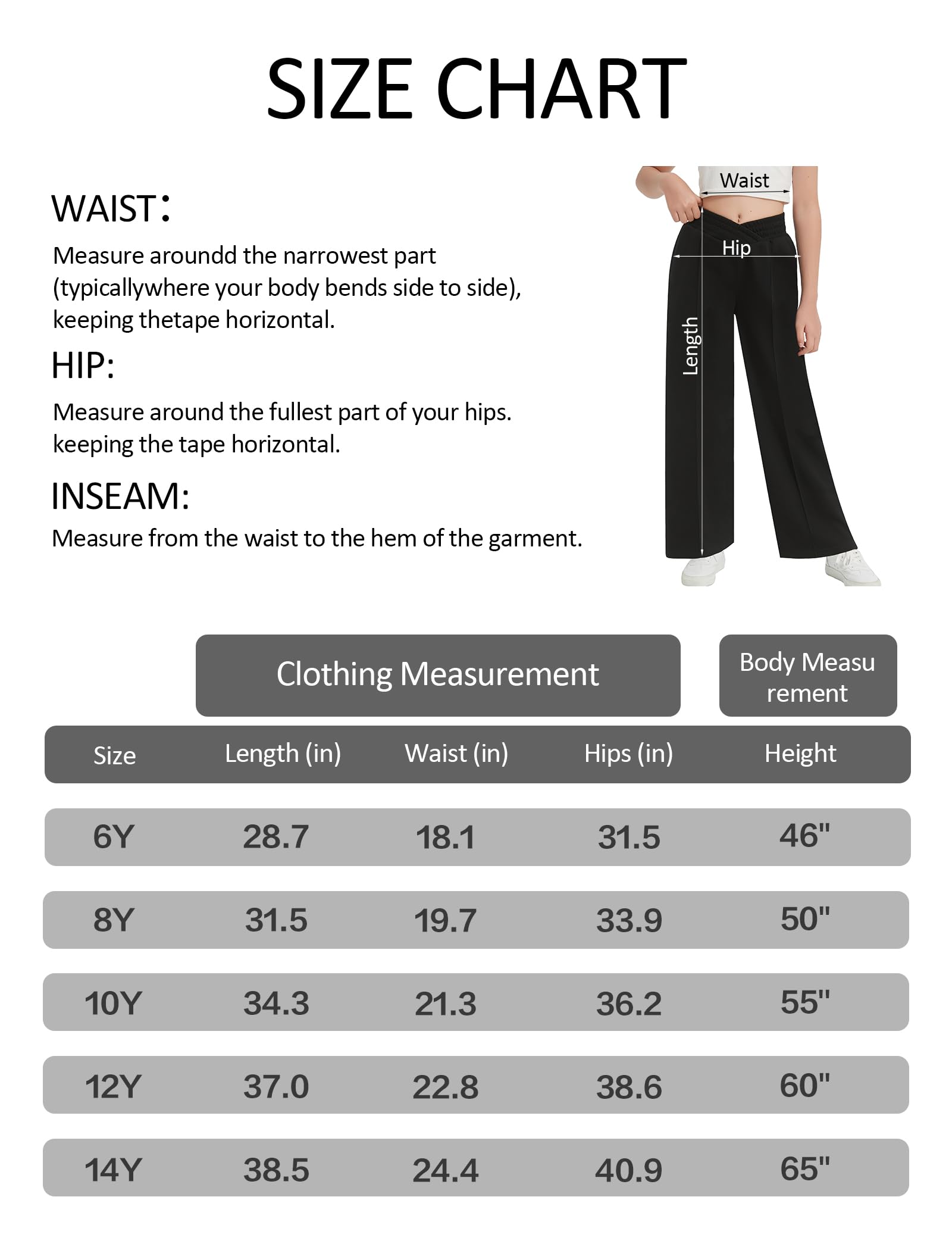 EXARUS Pantaloni della tuta per ragazze Pantaloni a gamba larga per adolescenti a strisce laterali/carico/crossover in vita sudorazione larghi tasche sportive casual 6-14 anni
