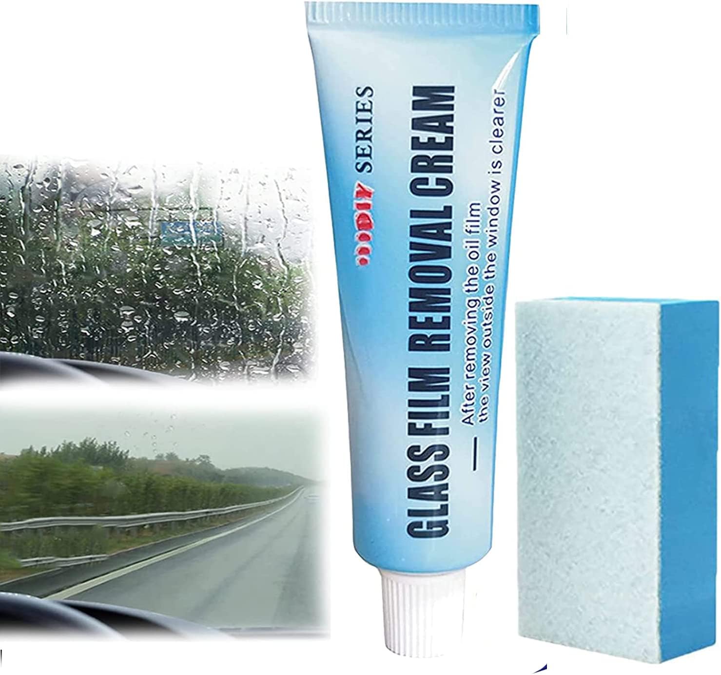 AQWEI Car Glass Oil Film Cleaner, Glass Film Removal Cream