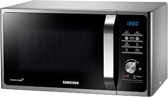 Samsung MS23F301TAS Solo Microwave with Healthy Cooking, 800W, 23 Litre, Silver
