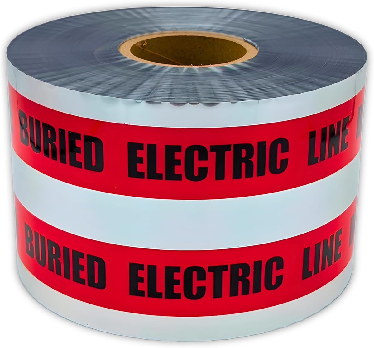 ACE Supply Buried Electrical Line Caution Tape - Detectable Underground Tape - 6 Inch x 1000 Ft Length, 5 Mil - Buried Electrical Tape Used for Utility Marking Tape