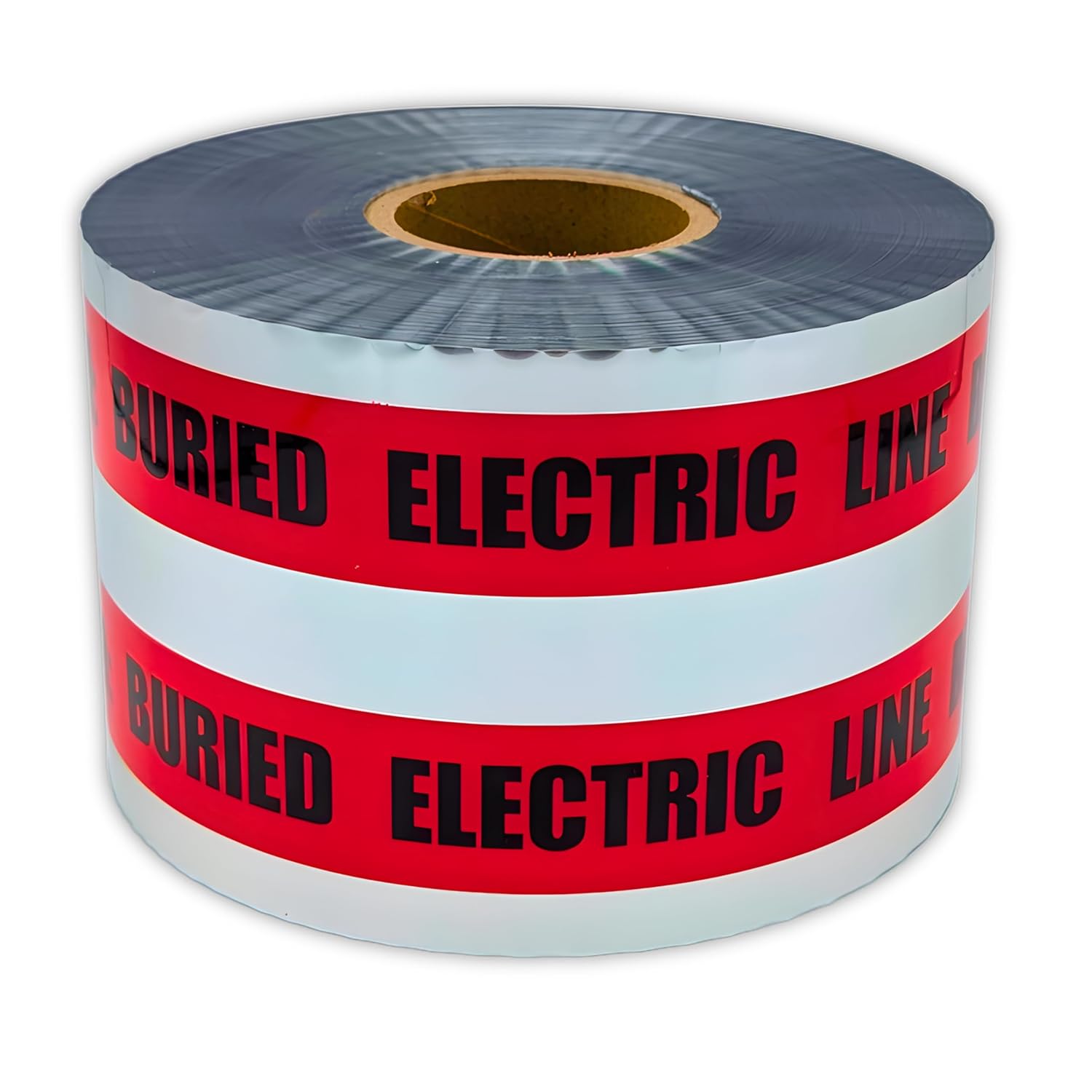 ACE Supply Buried Electrical Line Caution Tape - Detectable Underground Tape - 6 Inch x 1000 Ft Length, 5 Mil - Buried Electrical Tape Used for Utility Marking Tape
