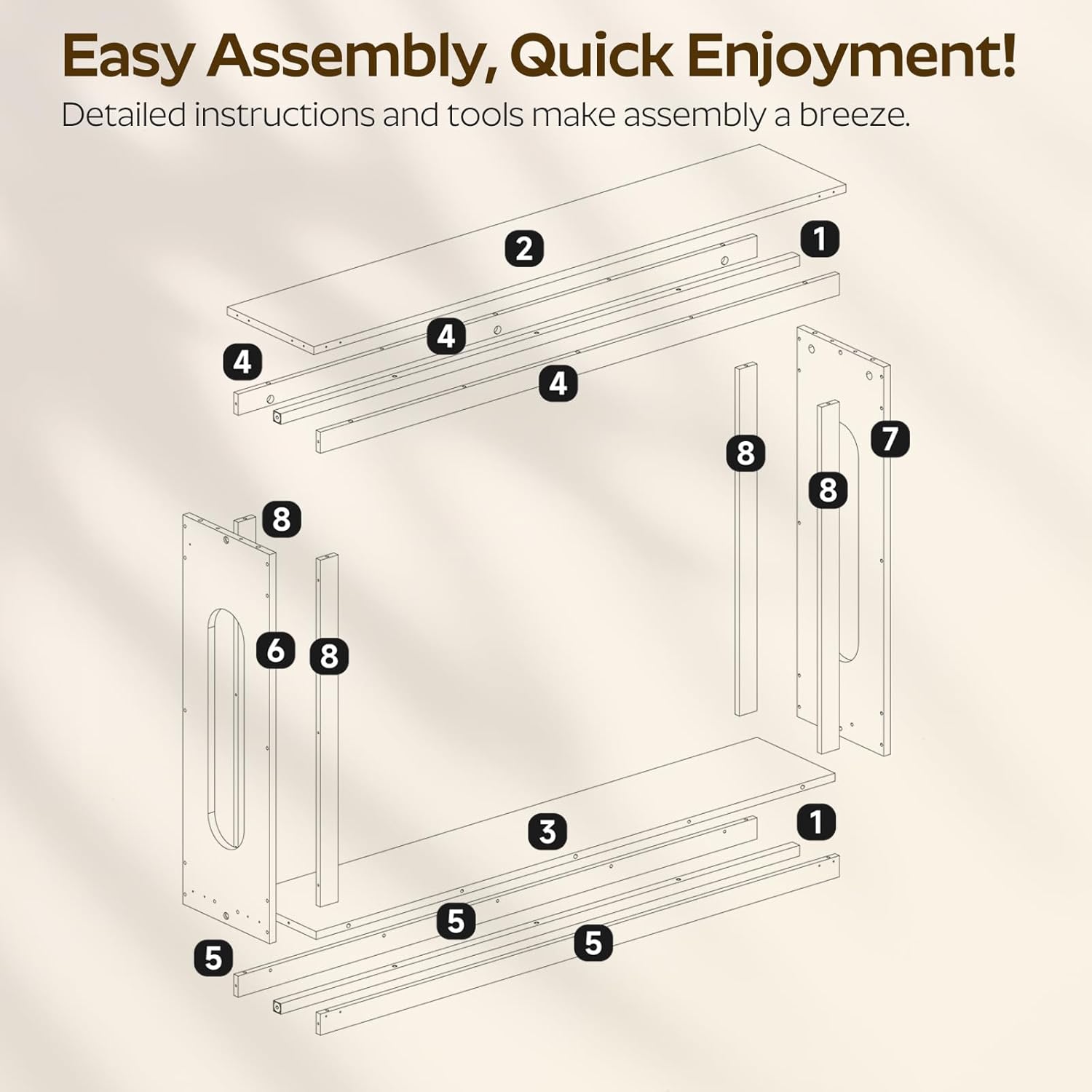 Farmhouse Console Table, 47.2 Inches Wooden Sofa Table, Behind Couch Table with Storage, Industrial Hallway Accent Table for Living Room, Entryway, Hallway, Rustic Brown CT24BR
