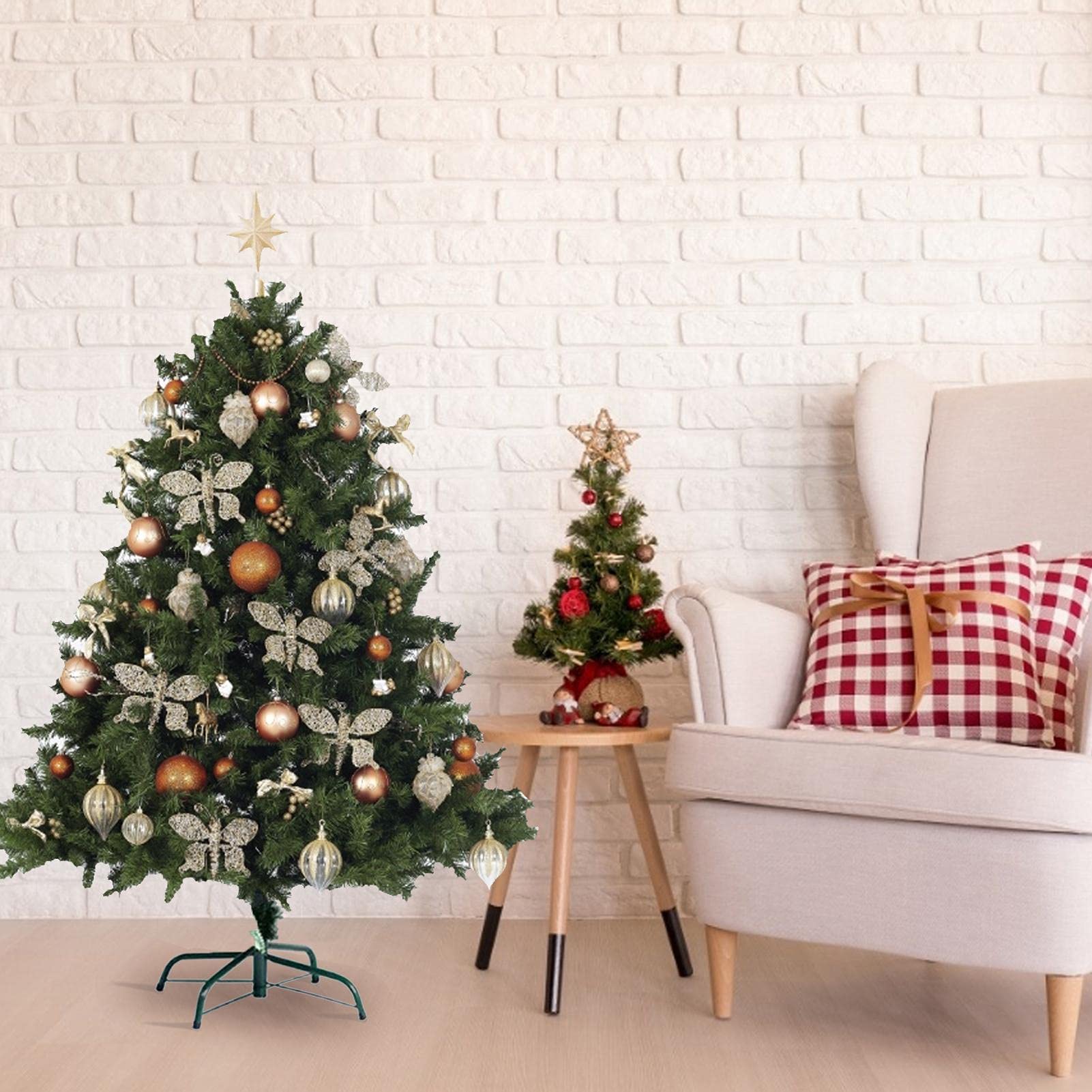 Support Sapin Noël Support Sapin De Noël Métal 40 Cm – Trépied Vert Avec Vis, Pour Arbre 4 à 6 Pieds (1,2 à 1,8 M