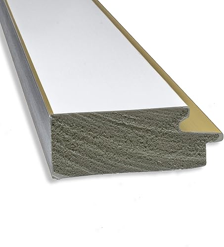 Miniatura 2 de Amanti Art Espejo personalizado, espejo de baño de oro blanco, espejo de pared o espejo de tocador de baño sobre el fregadero (28.25 x 49.25