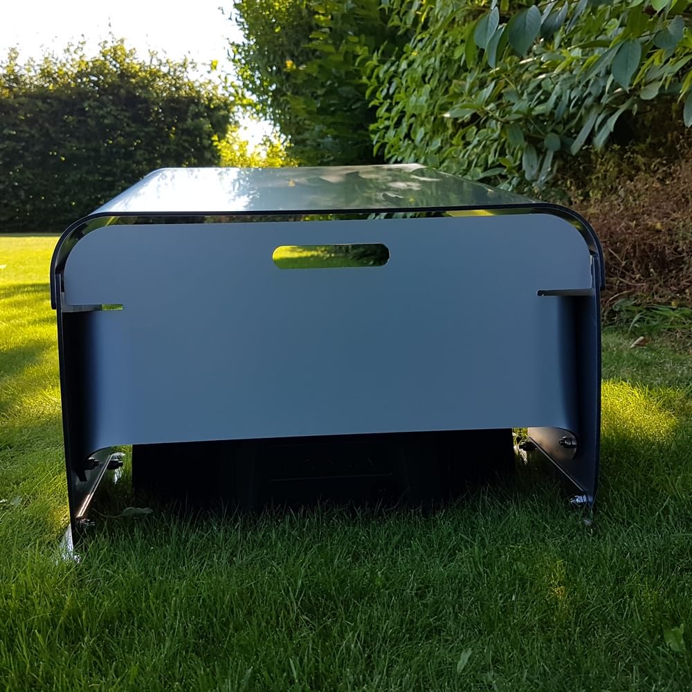 Abri Robot Tondeuse multimarque ROBOT PROTECT C Résistant aux intempéries + Protection UV | Pieds INOX | matériel de Montage Inclus | Made in Europe