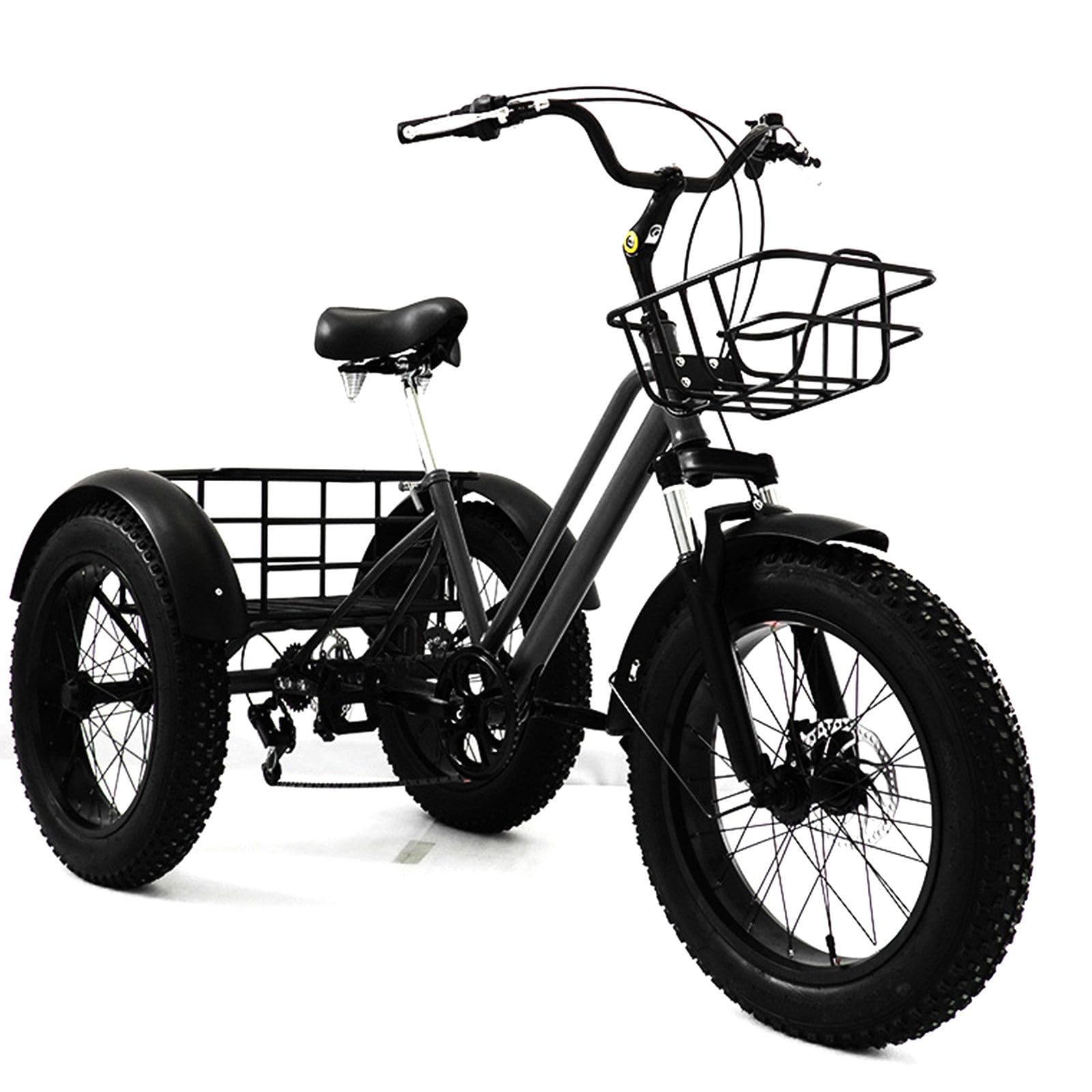 3-kołowy, wytrzymały trójkołowy elektryczny rower dla dorosłych