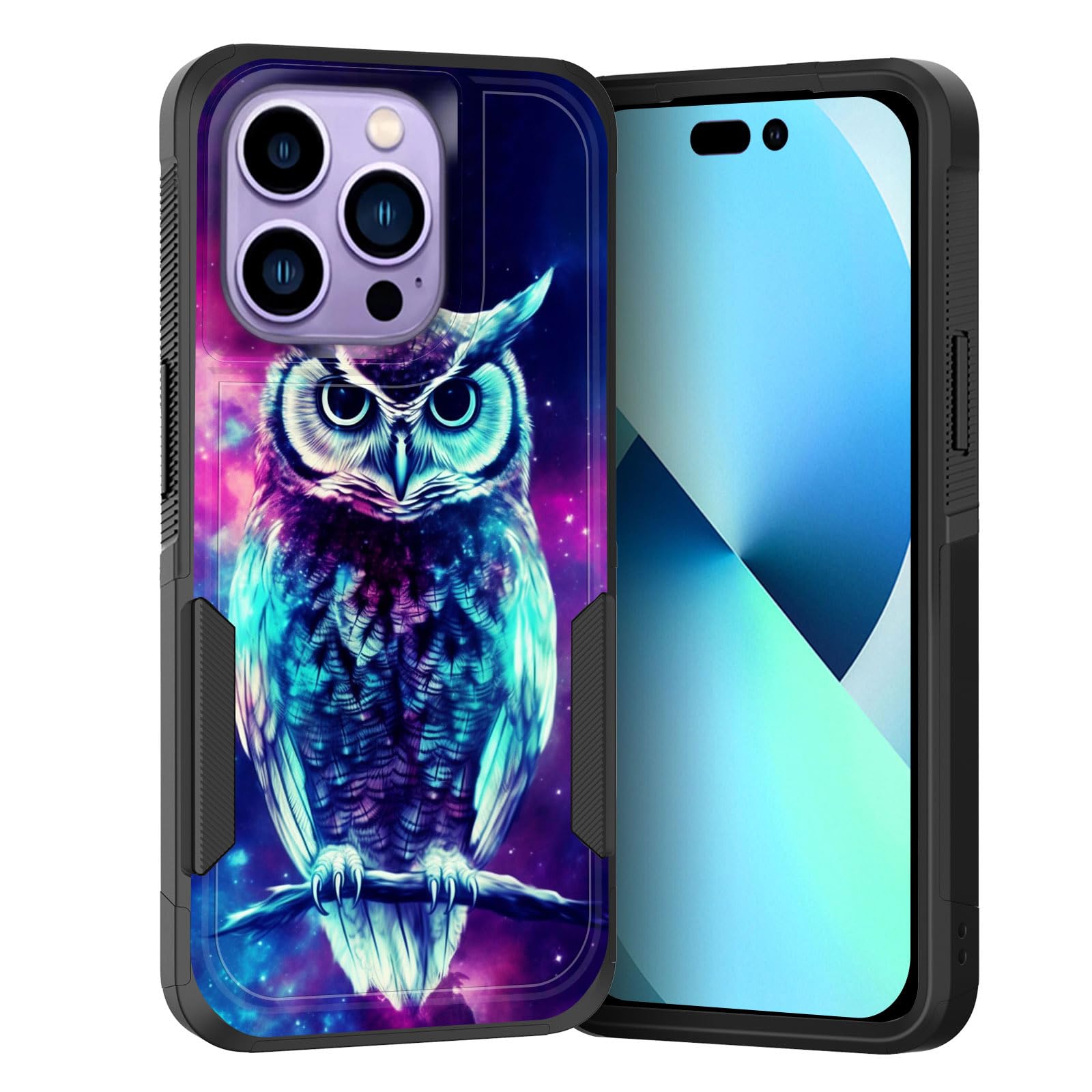 KJFHDJFDH for iPhone 15 Pro Max Case,Dual Layer Hybrid Heavy Duty Rugged Shockproof Hard PC +Soft Silicone Protective Case for iPhone 15 Pro Max 6.7"