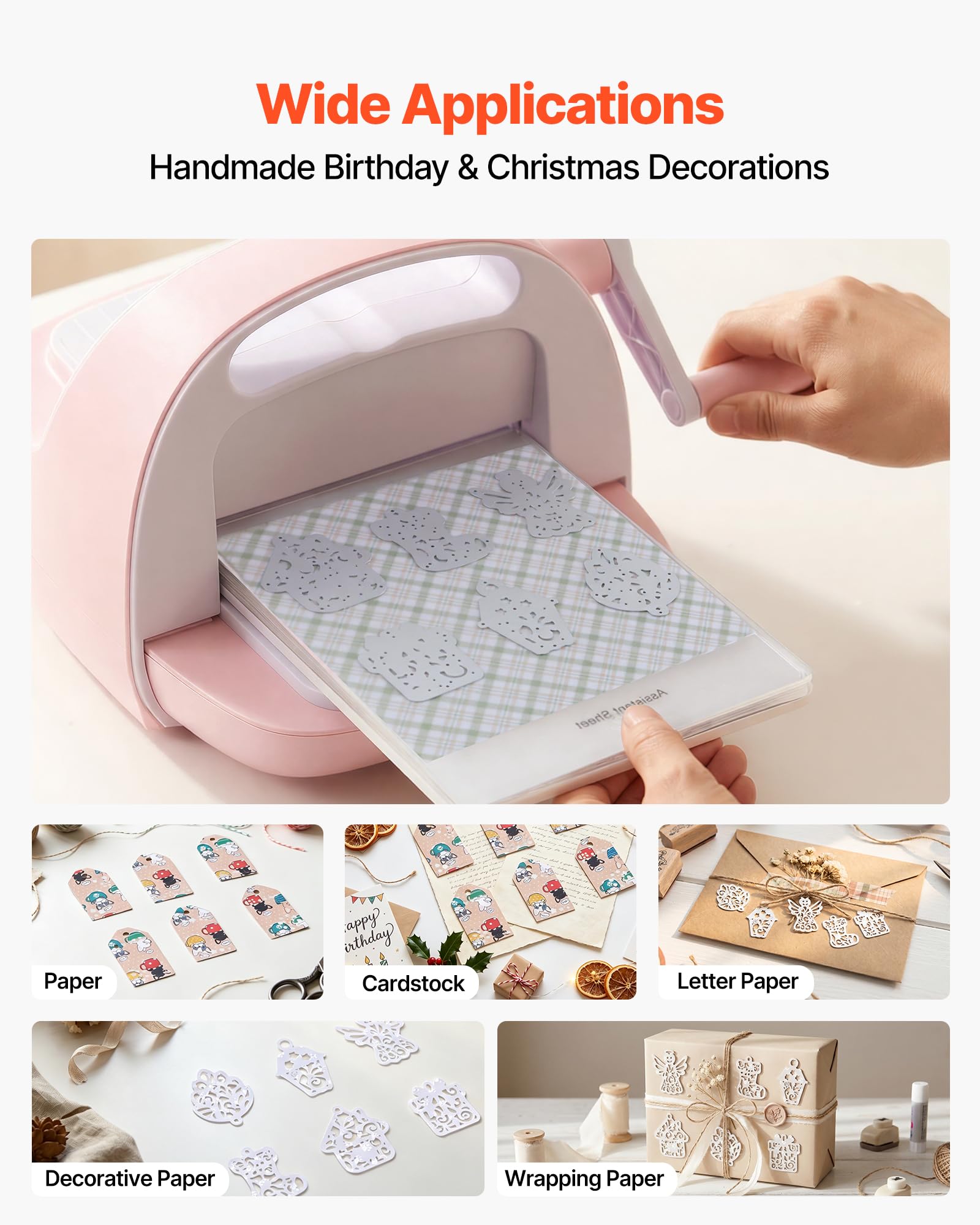 VEVOR Fustelle per Goffratrici, Set Modelli 10 Pezzi in Metallo, Compatibili con la Macchina Fustellatrice VEVOR, con Lettere Numeri Motivi ad Albero, per Scrapbooking Lavori di Cartoleria Fai Da Te