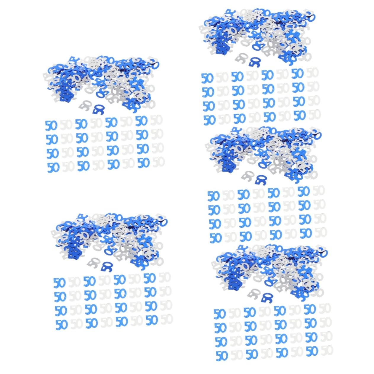 Ciieeo 25 Paquetes Chatarra de papel con lentejuelas digitales globo feliz cumpleaños confeti fiesta 50 diver scrapbooking globos decoraciones de boda confeti de fiesta de cumpleaños mesa
