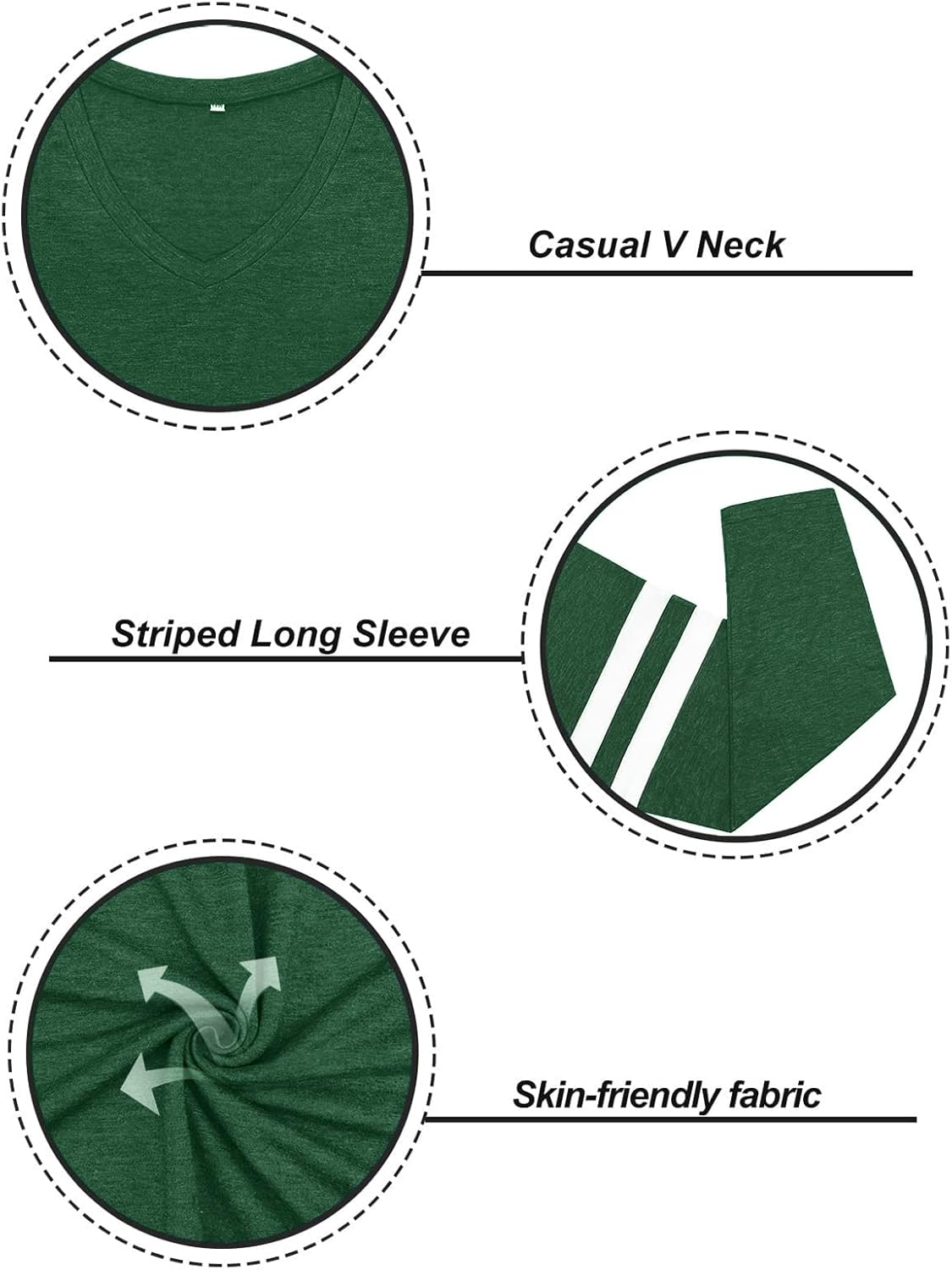 Plus Size St Patricks Day Shirt Women Funny Irish Festival Holiday Long Sleeve Tops Lucky Green Tee T-Shirt - Image 4