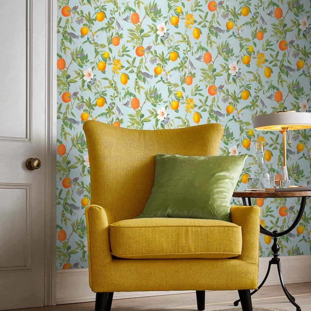 Graham & Brown Amalfi Tropical Paste The Wall Wallpaper (Blue)