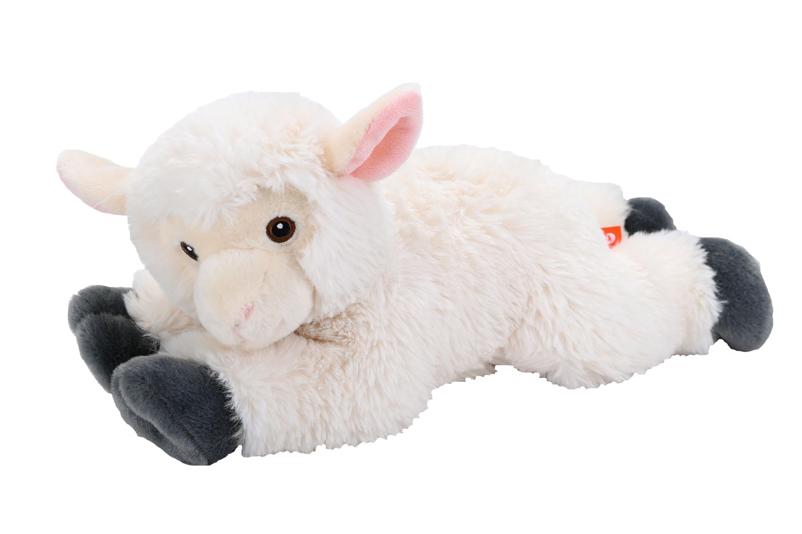 Wild Republic Ecokins Agnello, Peluche per Bambini 30 cm, Peluche di qualità, Regalo di Compleanno, Giocattoli Ecologici, Creato Riciclando 16 Bottiglie in Plastica