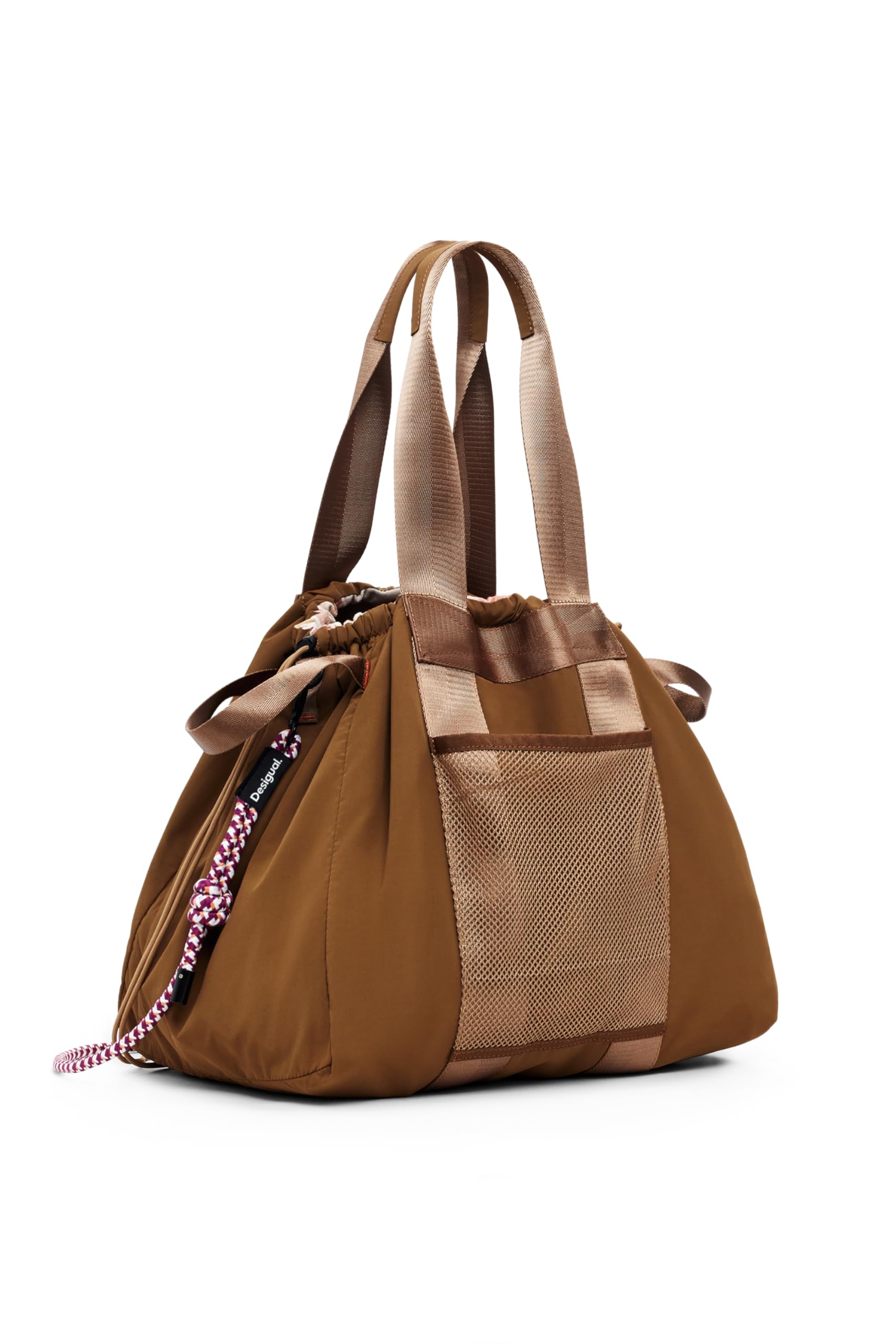 Medium reversible nylon bag - RED - U