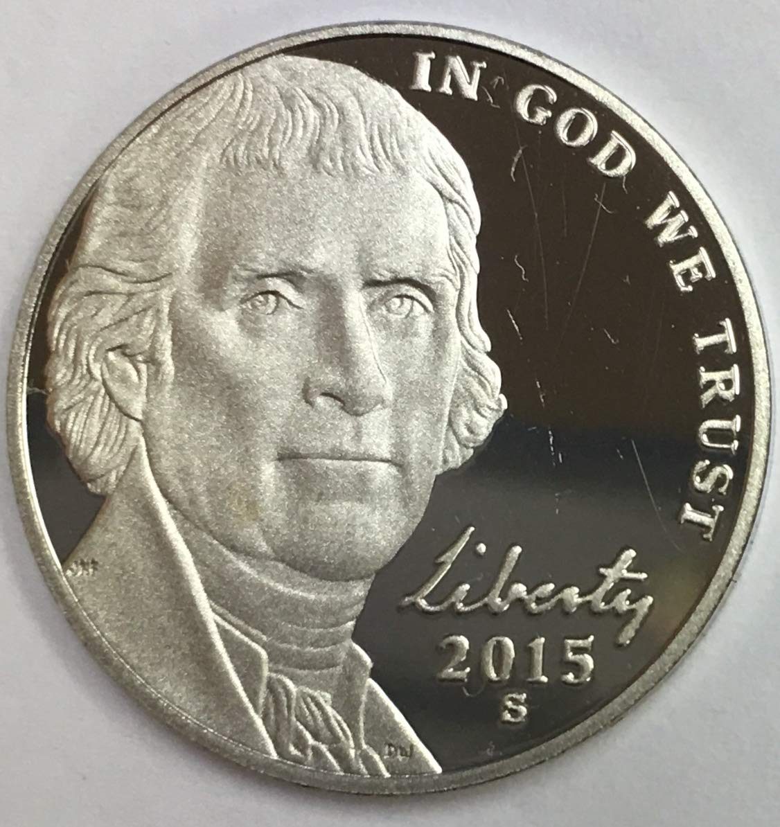 2015 S Jefferson Nickel Five-Cent Piece Proof
