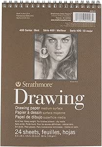 Strathmore 400-serie Bristol, 2-laags glad, 9 X12 tape gebonden, 15 vellen