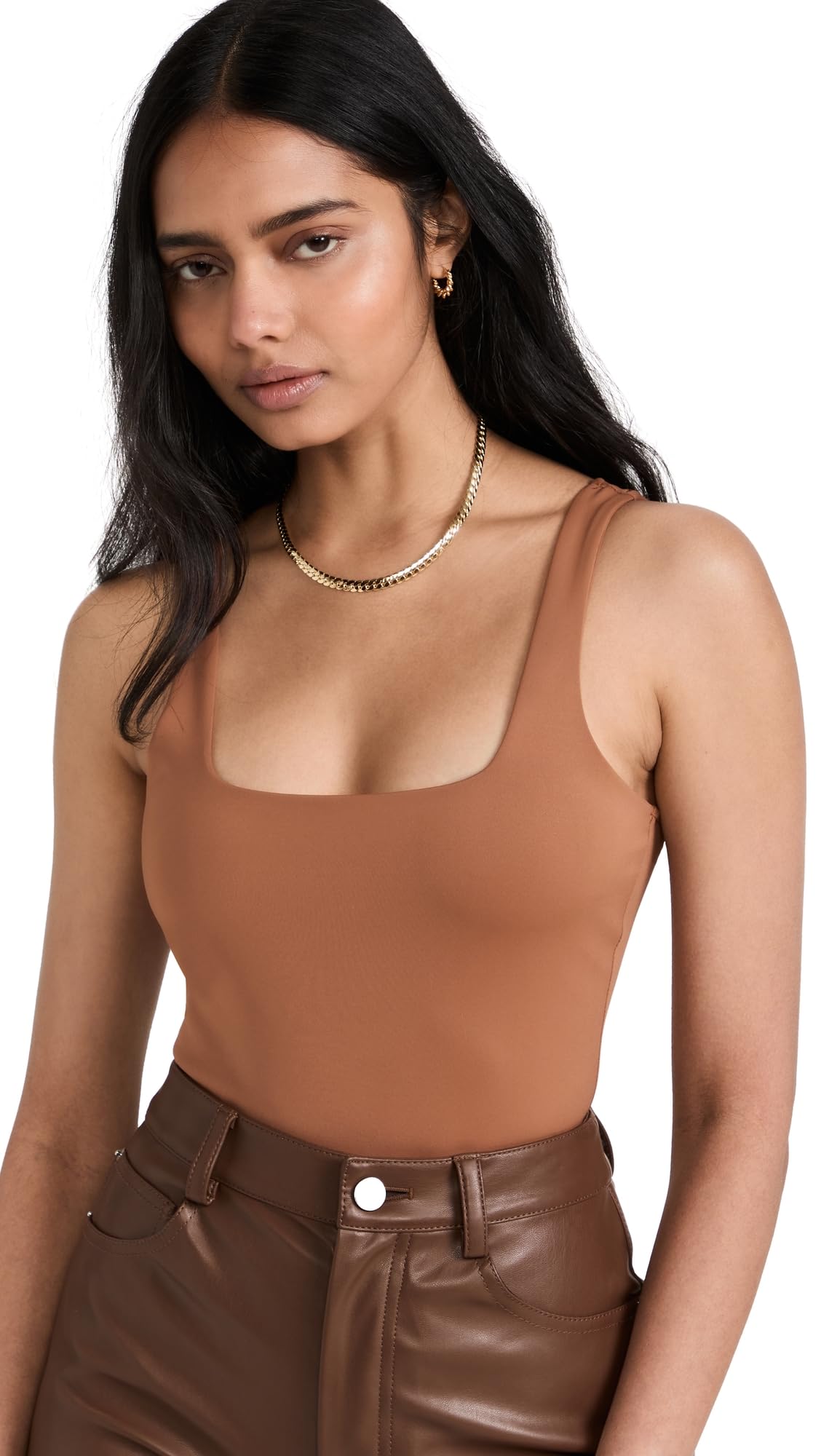 Good American Women's Modern Tank Thong Bodysuit