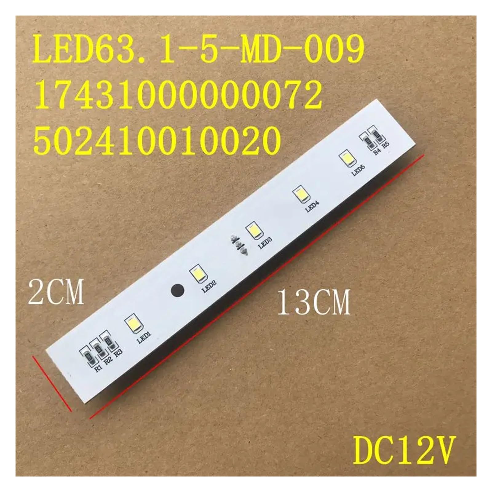 LED Streifen Für Midea Kühlschrank - Ersatzlicht BCD-536WKM 13cm