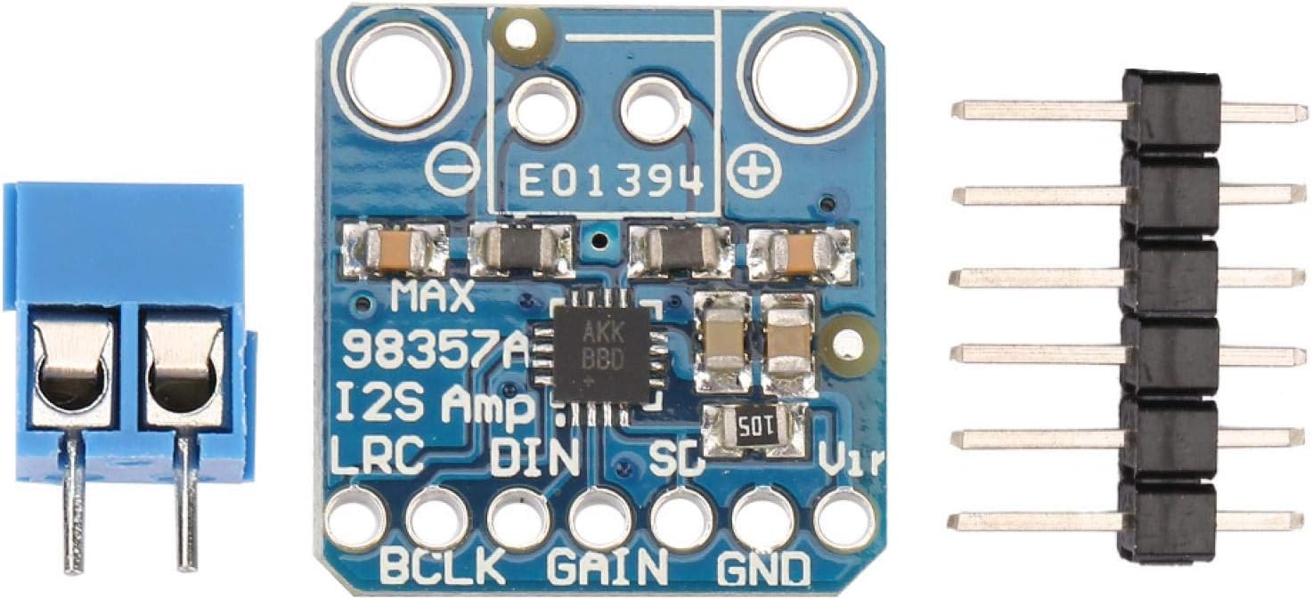 QITERSTAR I2S Class D DAC Decoder, Stable I2S Class D DAC Module Efficient for Arduino Zero for Microcontroller for Raspberry Pi