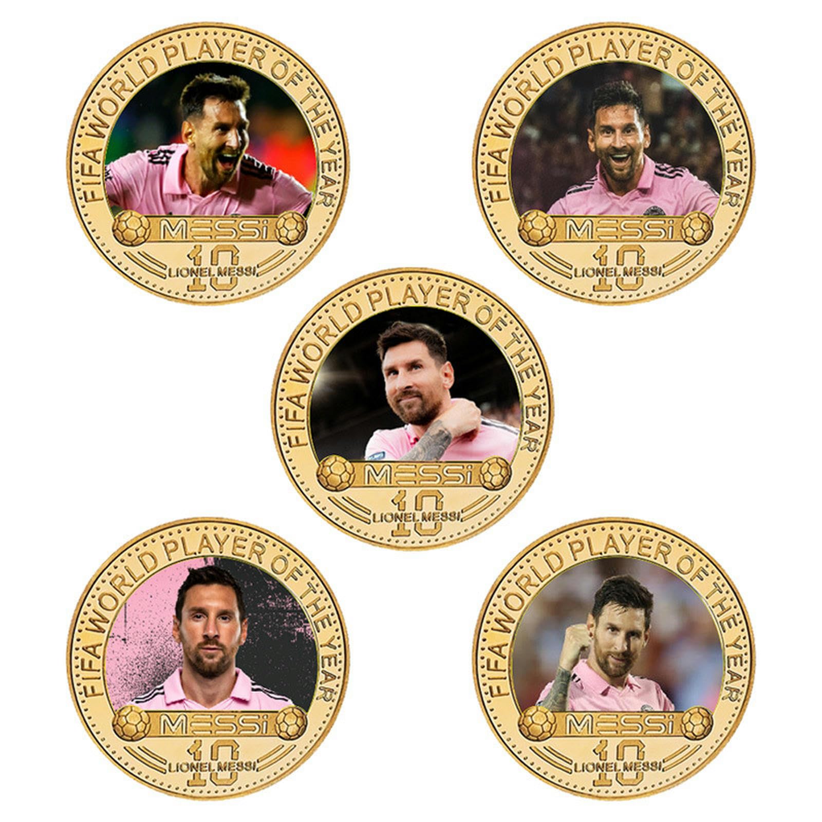 Medalla Conmemorativa Messi Combo Set Coleccionista Moneda Insignia Colección Conmemorativa de Artesanía de Metal Medalla-2