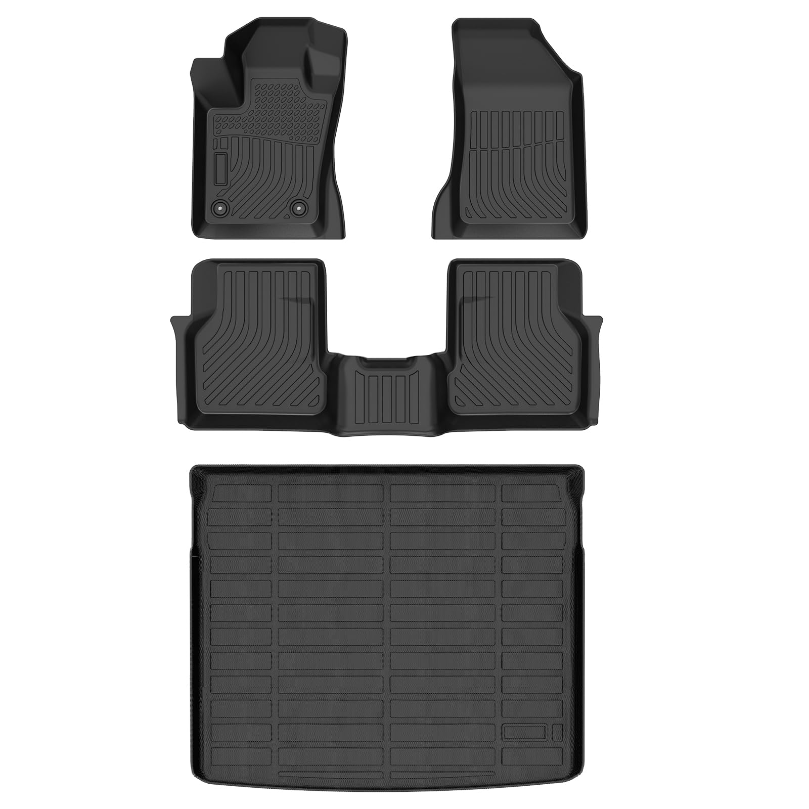 Floor Mats &amp; Cargo Liner for Dodge Hornet 2023 2024 2025 GT &amp; GT Plus &amp; R/T Plug-in Hybrid All Weather Automotive TPE Floor Liners Set Anti-Slip Waterproof Accessories
