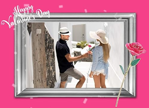 Vista 3 de ZJchao - Soporte de exhibición de rosa de tallo largo de 24 quilates