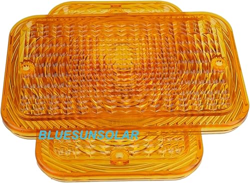 Miniatura 3 de BLUESUNSOLAR 2 lentes ámbar LVU18745 de repuesto para John Deere Tractor 1023E 1025R 1026R 2025R 2027R 2032R 2038R 2305 2320 2520 2720