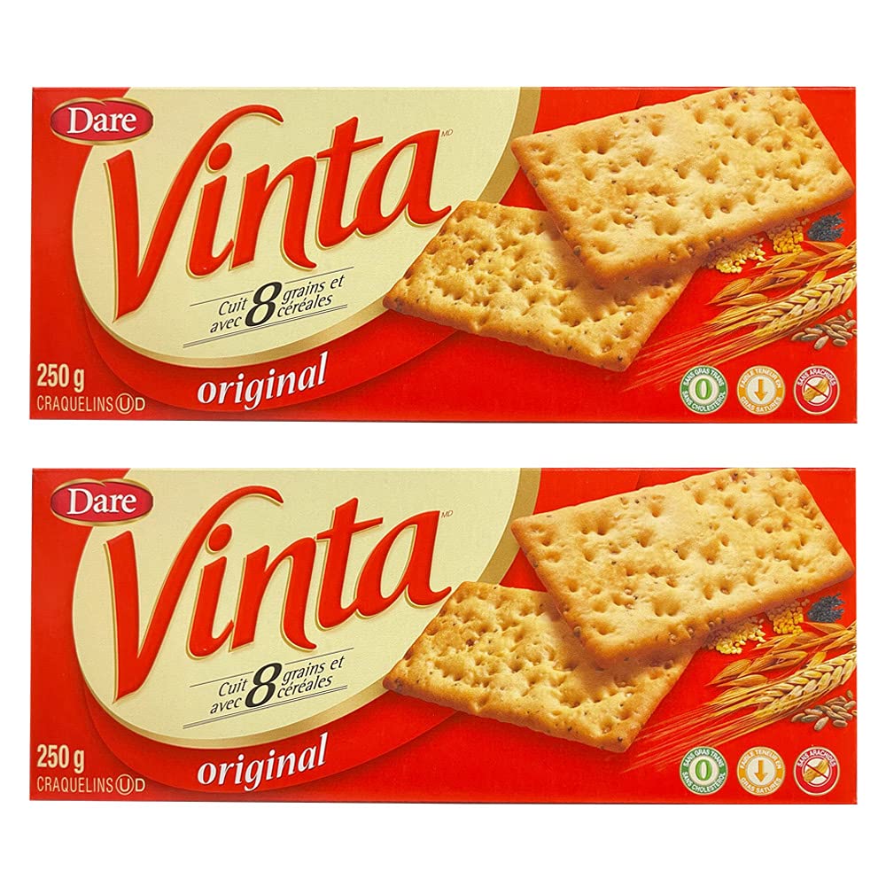 Dare Cracker Vinta Original Crackers, Dare, 250g/9oz, 2-Pack {Imported from Canada}