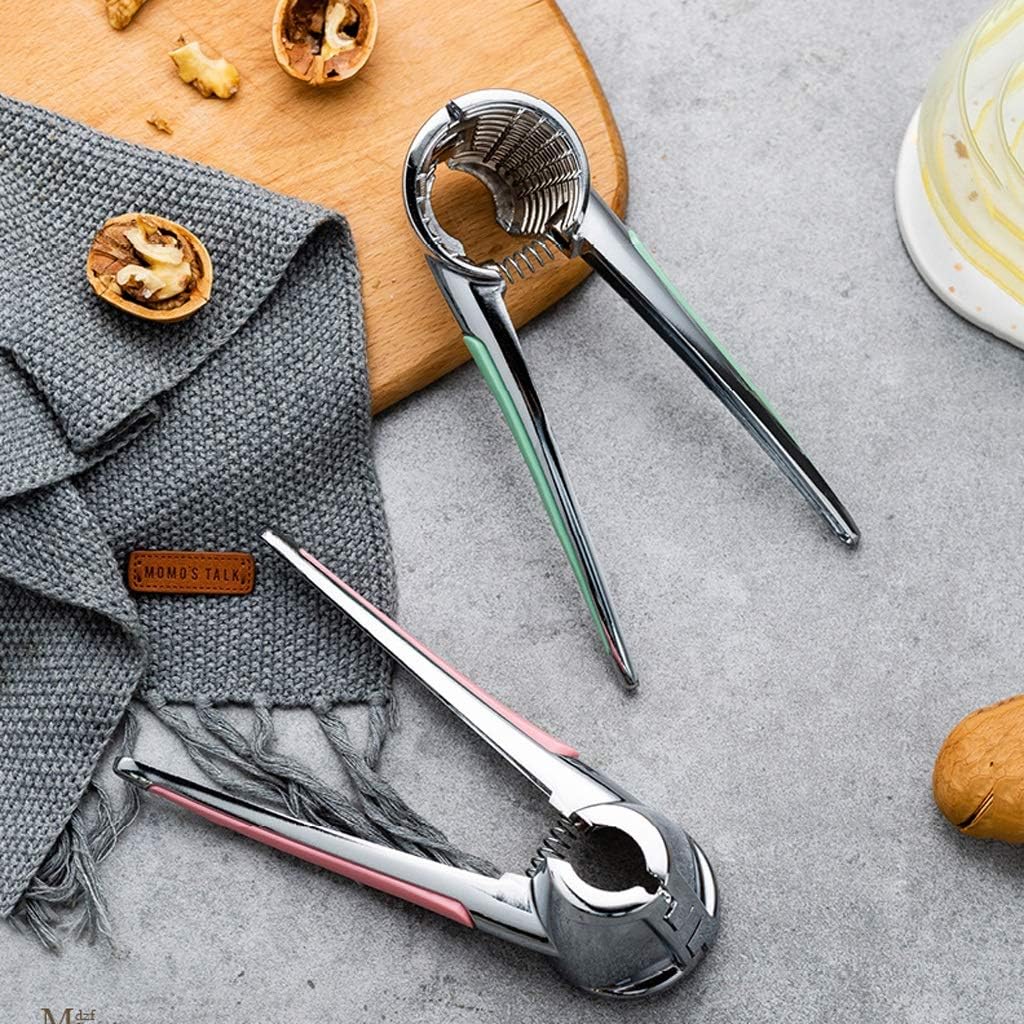 Nutcracker Multifunctional Open Walnut Nut Small Hazelnut Pliers Household Walnut Peeling Tool Funnel Walnut Pliers Nutcrackers/Walnut Cracker (Color : White) (White)