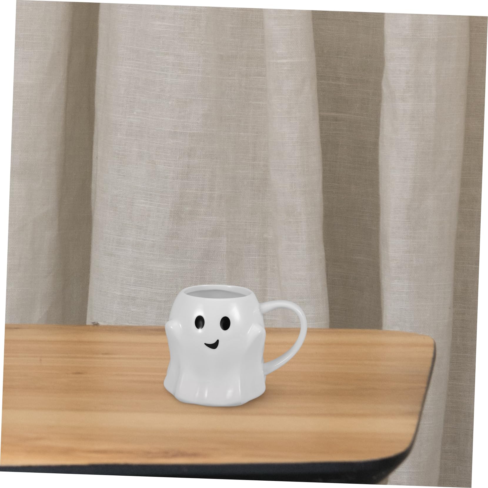 DECHOUS Kaffeetasse Aus Keramik Mit Gruseligem Geisterdesign Halloween-milchbecher Für Zuhause Büro Und Cafés Sicher Verpackt Weißem Perlenmattbox