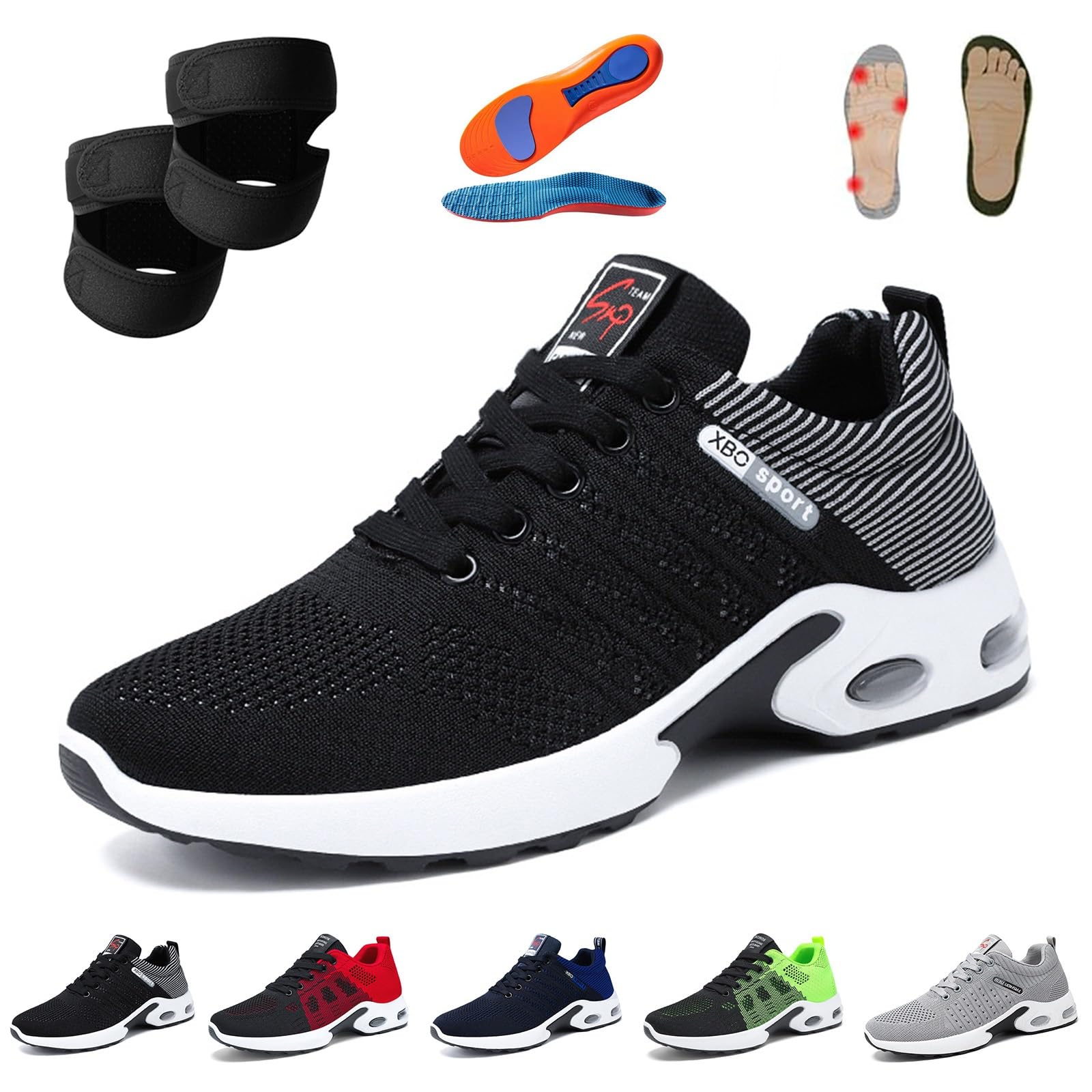 12 Stunden Schicht Schuhe, Orthocare - Ergonomische Schmerzlinderungs-Schuhe, Atmungsaktiv & Weich Orthopädsche Schuhes für Langer Spaziergang