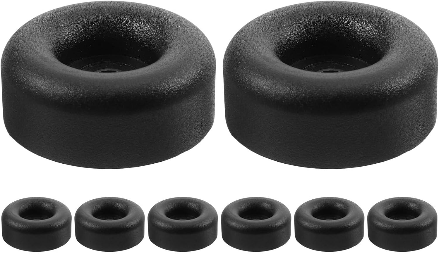 Operitacx 8pcs Rubber Bumper Pads: Car Tailgate Buffer Block, 2.48x2.48x0.98in Rubber Shock Absorber Replacement for Truck &Trailer Protection