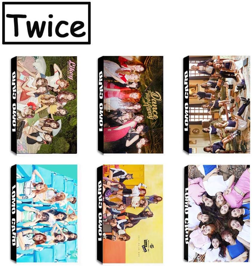 6 Pack / 180 Pcs Kpop Twice Album Photo Poster Lomo Card With Greeting Card Box