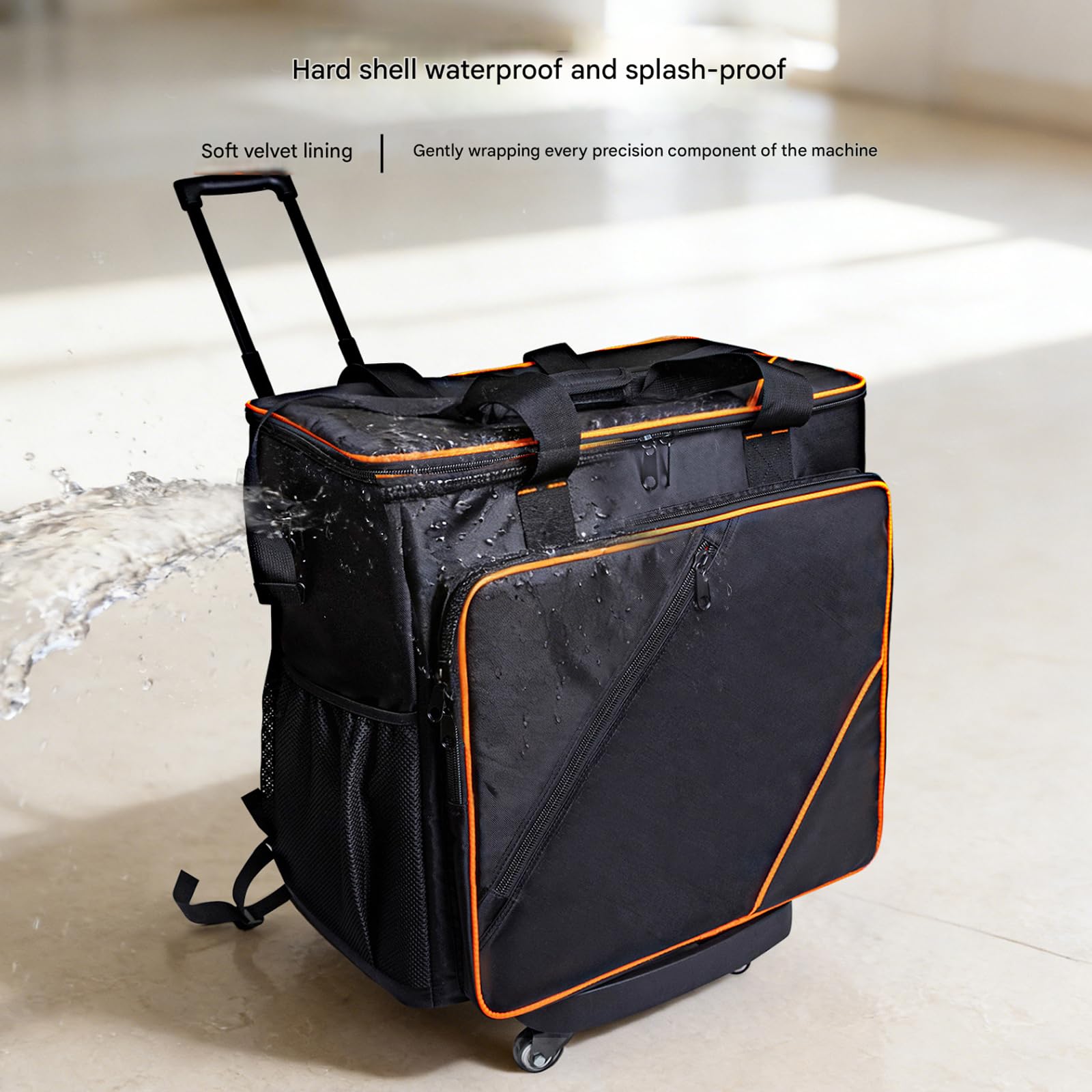 Bolsa de transporte para computadora resistente al agua con asa cómoda, fácil de transportar para torre de 24 a 27 pulgadas y componentes de escritorio