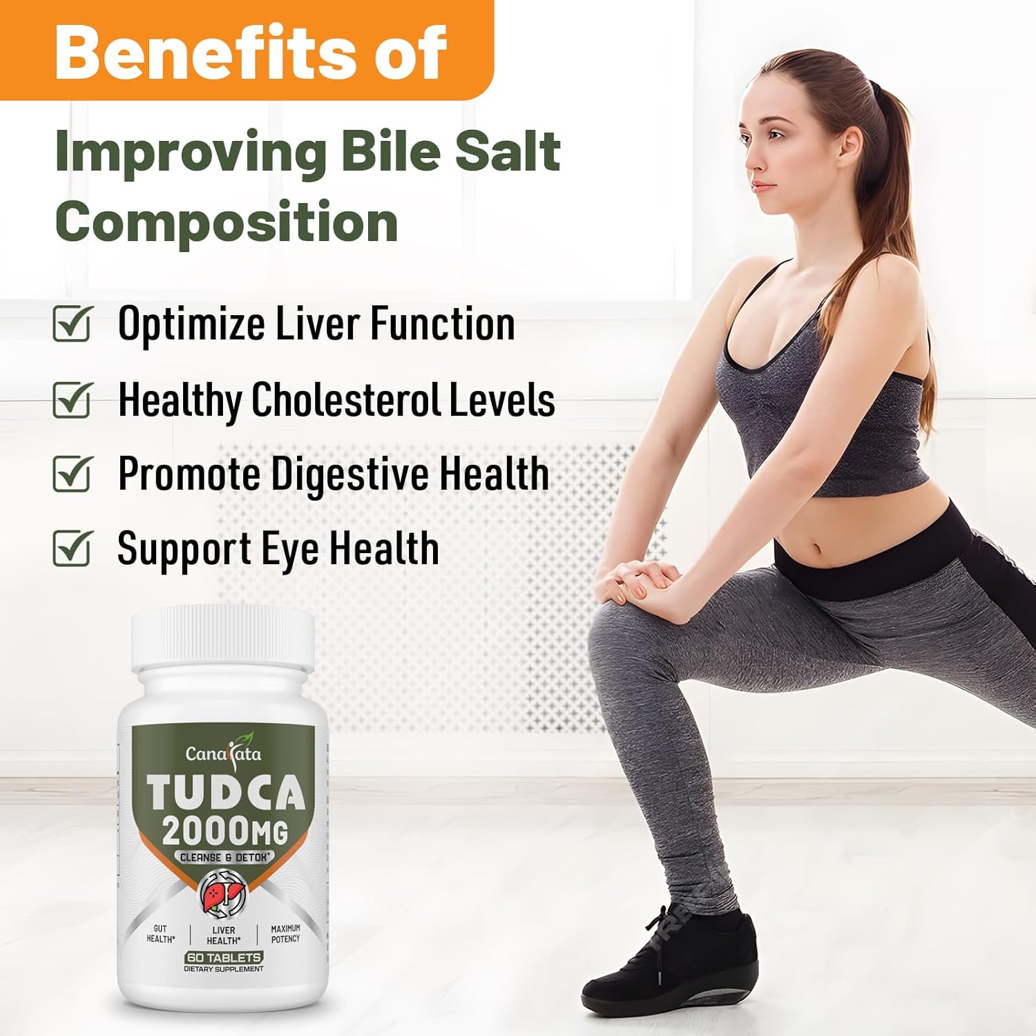 TUDCA Liver Supplements 2000mg - Strong Bile Salts Support Liver Detox & Cleanse - Liver and Gallbladder Health Formula-Easy to Swallow Tablets-30 Days Supply - Image 5