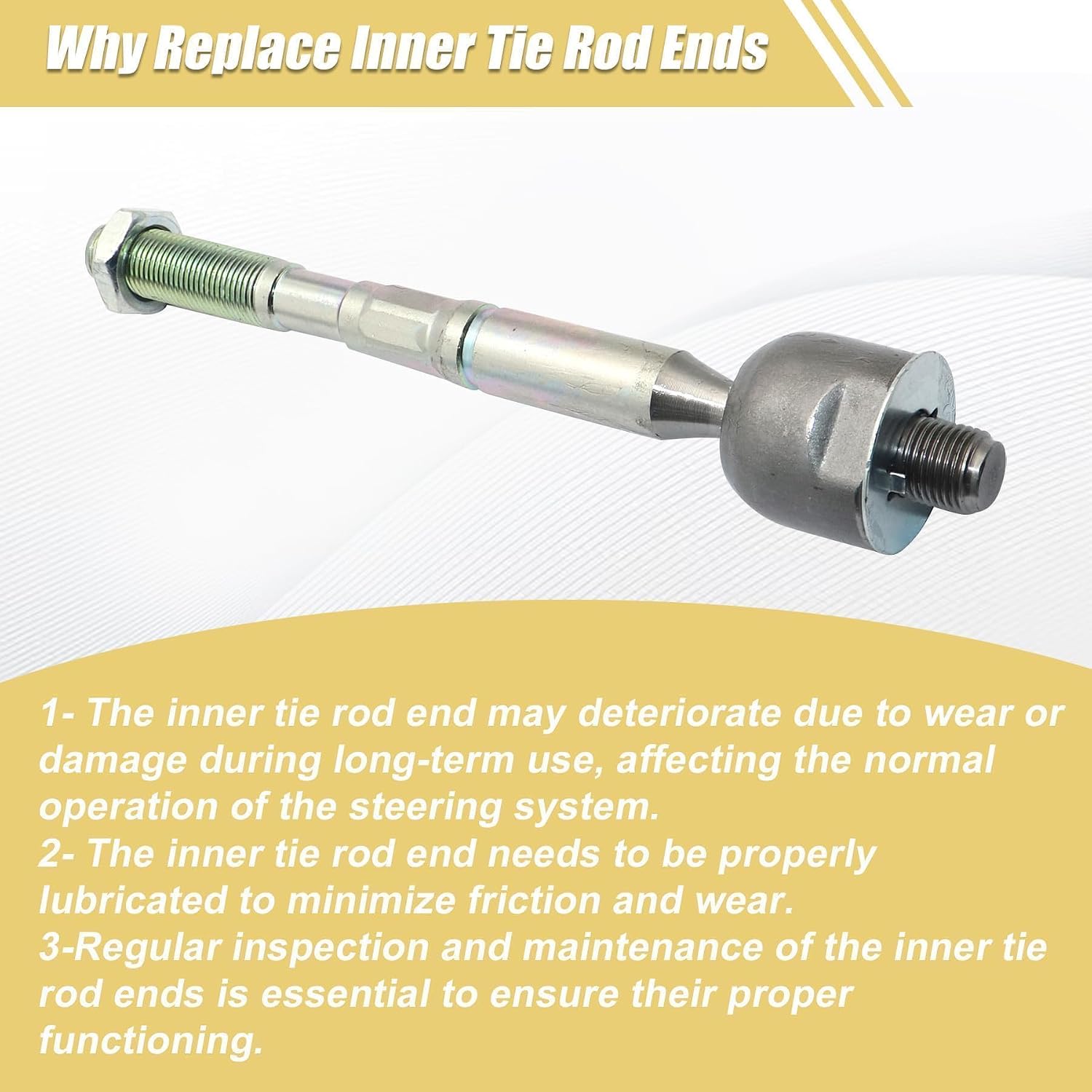 XQSMWF Inner Tie Rod End Compatible With Toyota Camry LE SE XLE L 2.5L 3.5L 2018 2019 2020,RAV4 2006-2018# TR-1422 EV800328