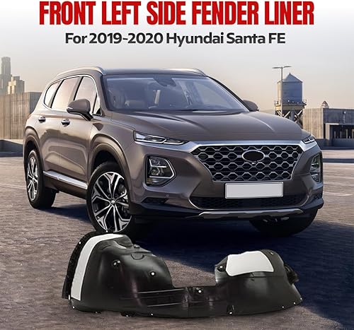 Miniatura 2 de FITRITE AUTO PARTS Nuevo trazador de líneas de guardabarros delantero izquierdo del lado del conductor para Hyundai Santa FE 2019-2020, hecho de