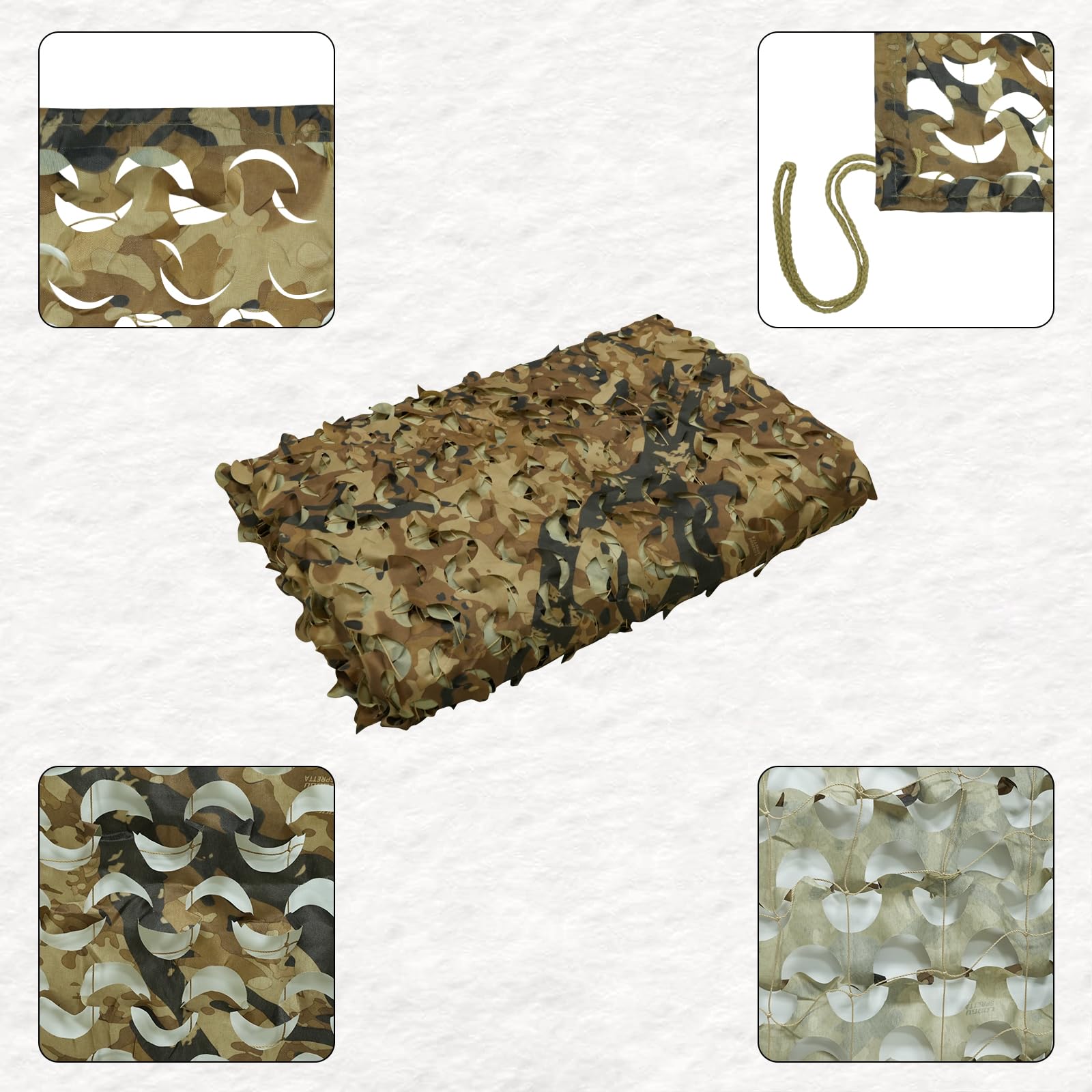 LOOGU Custom Woodland Camo Netting Camping Military Hunting Camouflage Net