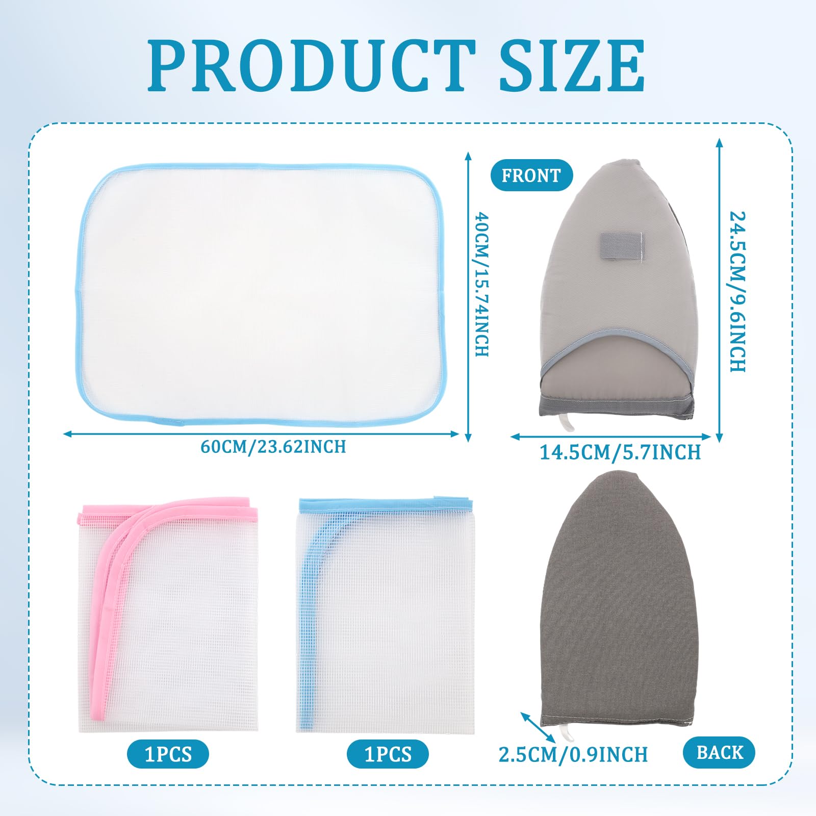 4 Pcs Bügeltuch für Dampfbügeleisen Bügelschutz Bügelhilfe Bügeldecke Bügelmatte Mit Bügelhandschuh Verhindert Verbrennungen, Schützt Kleidung und Beugt Verbrennungen Vor