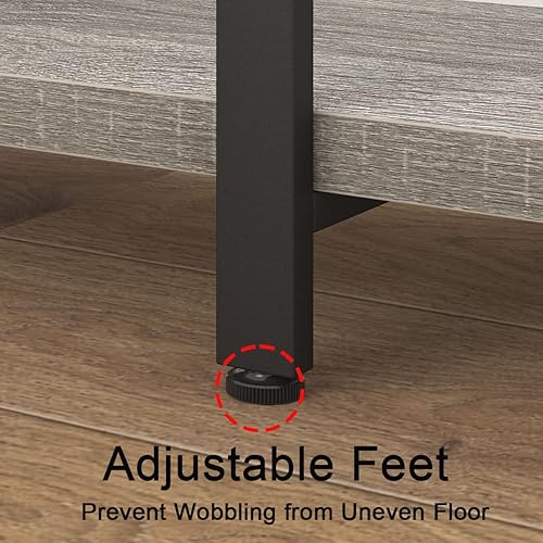 Miniatura 7 de HSH Estantería de 6 niveles de alto, estante vertical de madera y metal, estantería industrial de 6 estantes y estantes para libros, estante de