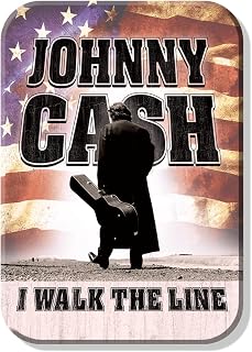 Desperate Enterprises Walk The Line - Johnny Cash Refrigerator Magnet - Funny Magnets for Office, Home & School - Made in The USA