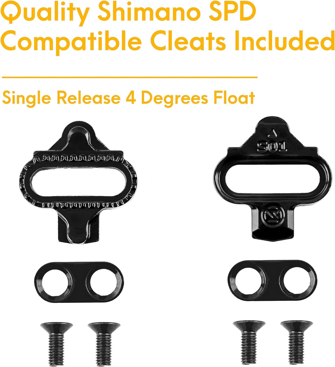 Venzo Bike Bicycle Toe Clips Cage Indoor Exercise Bike Pedal Adapters - Compatible with Peloton Bike Pedal, Convert Look Delta Pedals to Toe Clip Straps Ride with Sneakers - SPD Adapters ONLY - Image 4