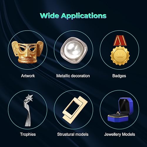 Miniatura 7 de Creality Filamento de seda para impresora 3D de ácido poliláctico (PLA) de 0.069 pulgadas, filamento de ácido poliláctico brillante seda +-0.001 in,