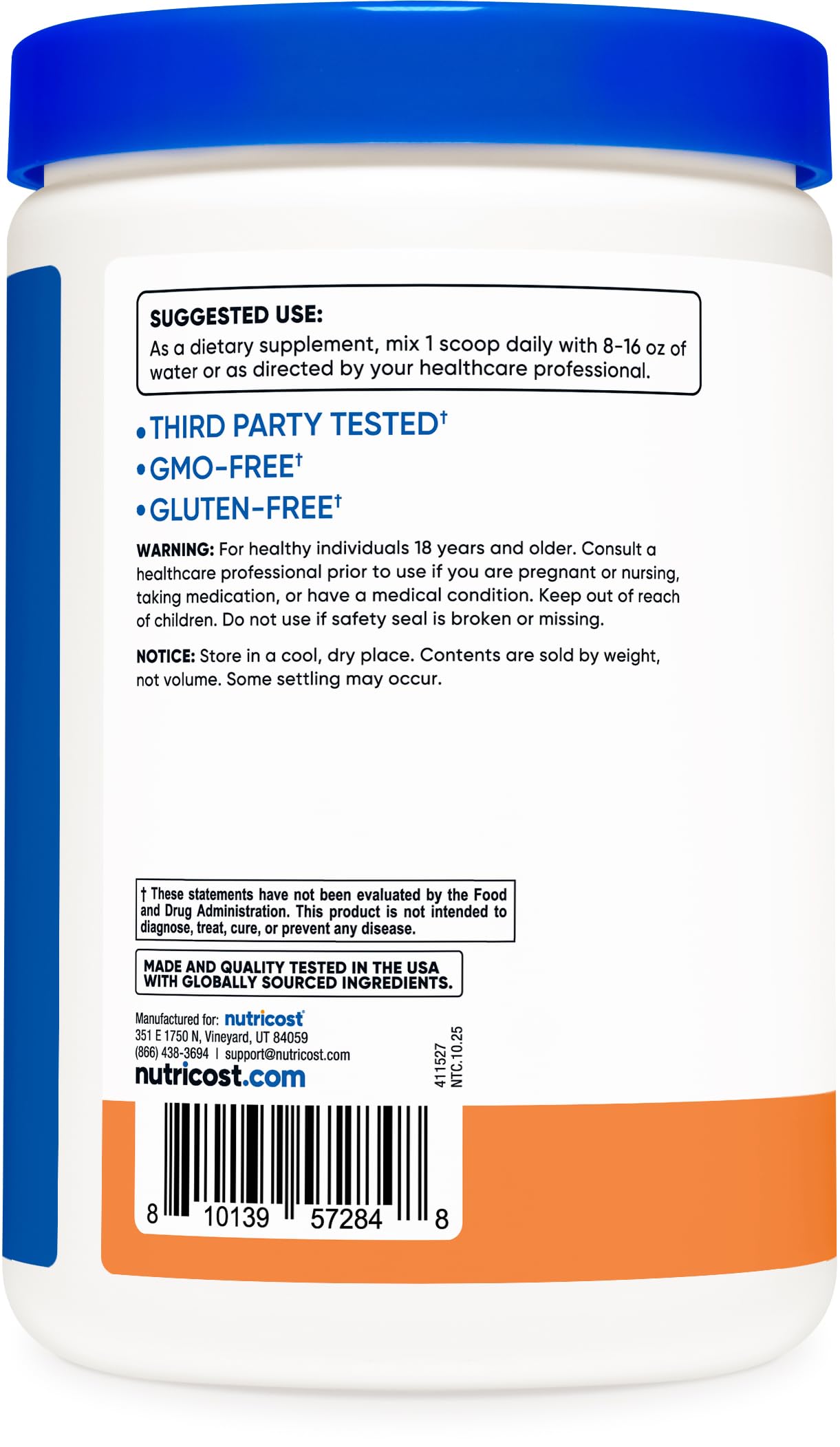 Nutricost BCAA + Hydration Powder (Peach Rings) 30 Servings, Gluten-Free — Amazon image 4