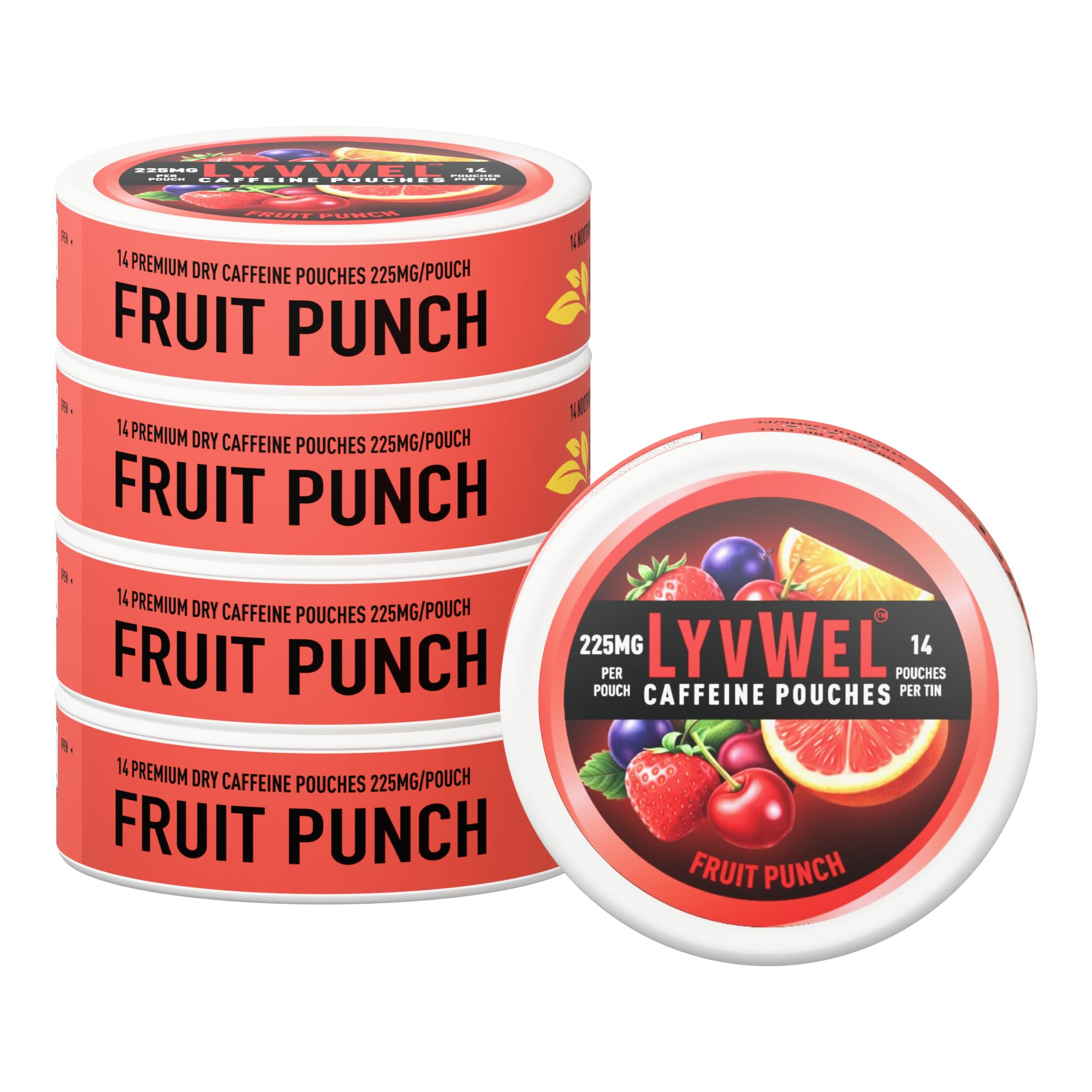 LyvWel 225mg Caffeine Pouches, 5-Pack, 70 Count — Amazon image 17
