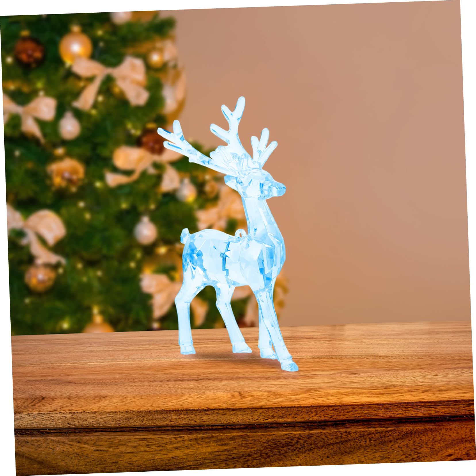 Cabilock 8piezas Adornos Colgantes De Elk Acrílico para Árbol De Navidad De Decoraciones Transparentes y para Ventanas Estantes y Decoraciones De