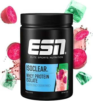 ESN ISOCLEAR Whey Isolate Proteinpulver Cactus Fruit 908 g Proteinlimo mit fruchtig leckerem Geschmack - made in Germany