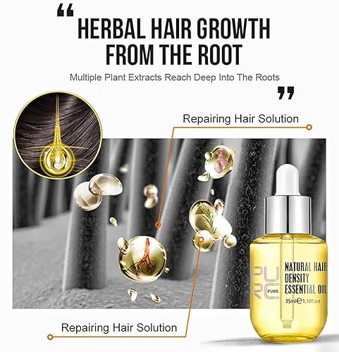 Miniatura 4 de Sofmild Aceite esencial para el crecimiento del cabello, juego de cepillos para el cabello con suero para el crecimiento del cabello para cabello