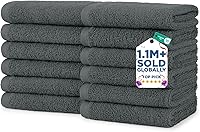 Vista 121 de DAN RIVER Paquete de 6 toallas de mano de alta calidad (16 x 28 pulgadas), 100% algodón, ultra suaves, ligeras, altamente absorbentes, para baño