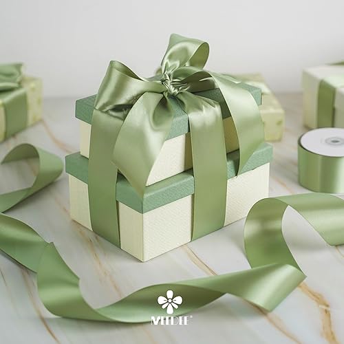 Vista 316 de MEEDEE Orange Satin Ribbon - 1.5 inch Double Faced Satin Ribbon, 50 Yards - Neon Tangerine - For Christmas, Thanksgiving, Halloween, Weddings